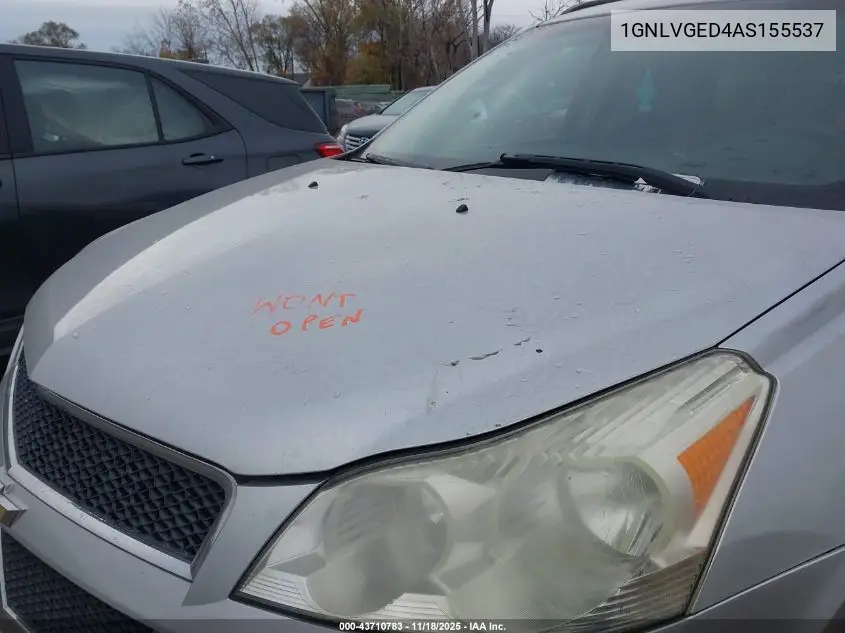 1GNLVGED4AS155537 2010 Chevrolet Traverse Lt