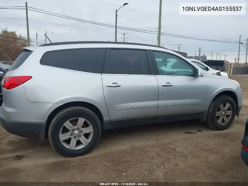 1GNLVGED4AS155537 2010 Chevrolet Traverse Lt