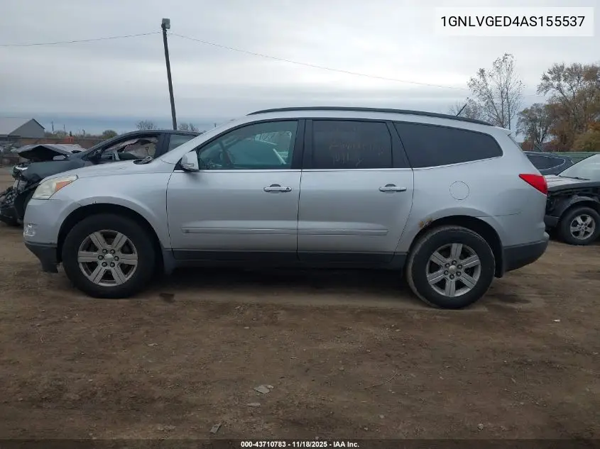 1GNLVGED4AS155537 2010 Chevrolet Traverse Lt