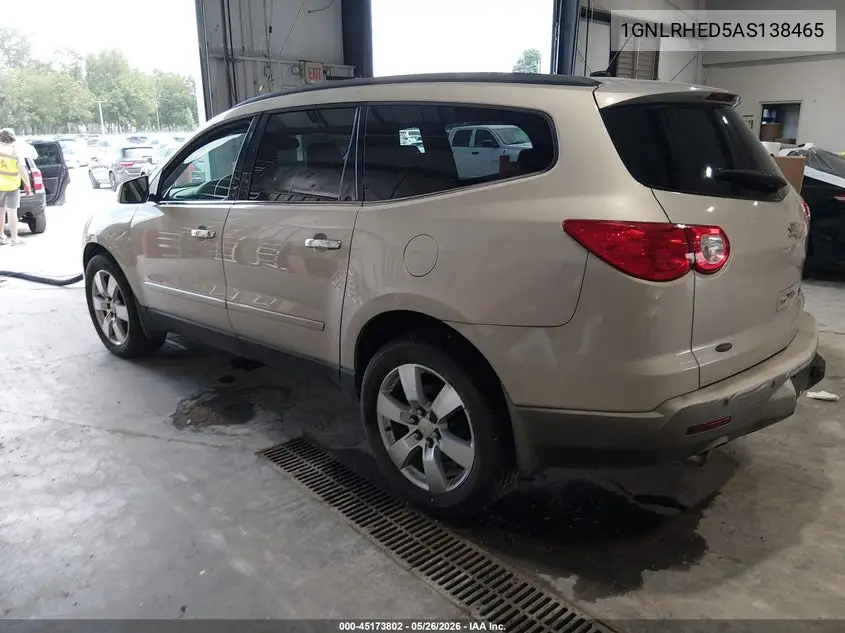 2010 Chevrolet Traverse Ltz VIN: 1GNLRHED5AS138465 Lot: 45173802