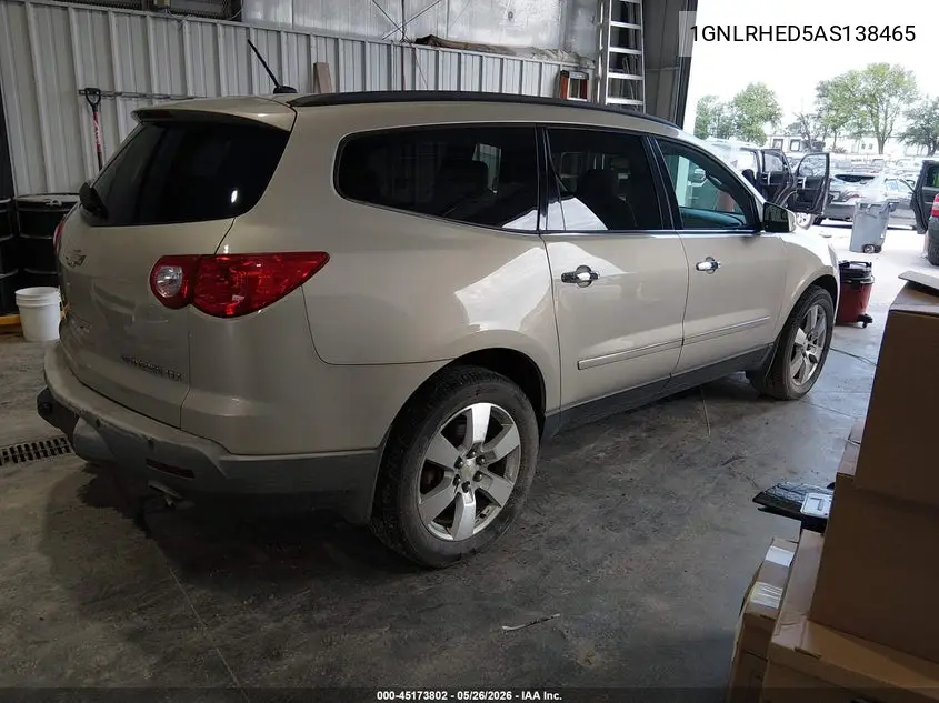 2010 Chevrolet Traverse Ltz VIN: 1GNLRHED5AS138465 Lot: 45173802