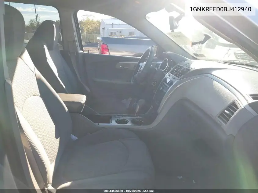 1GNKRFED0BJ412940 2011 Chevrolet Traverse Ls