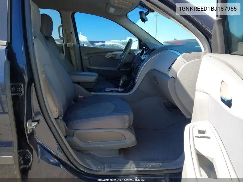 1GNKREED1BJ187955 2011 Chevrolet Traverse Ls