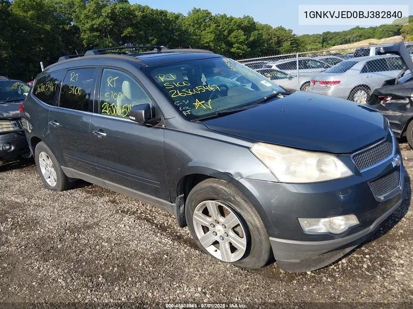 2011 Chevrolet Traverse 2Lt VIN: 1GNKVJED0BJ382840 Lot: 45535945