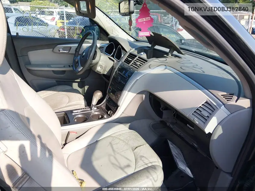 2011 Chevrolet Traverse 2Lt VIN: 1GNKVJED0BJ382840 Lot: 45535945