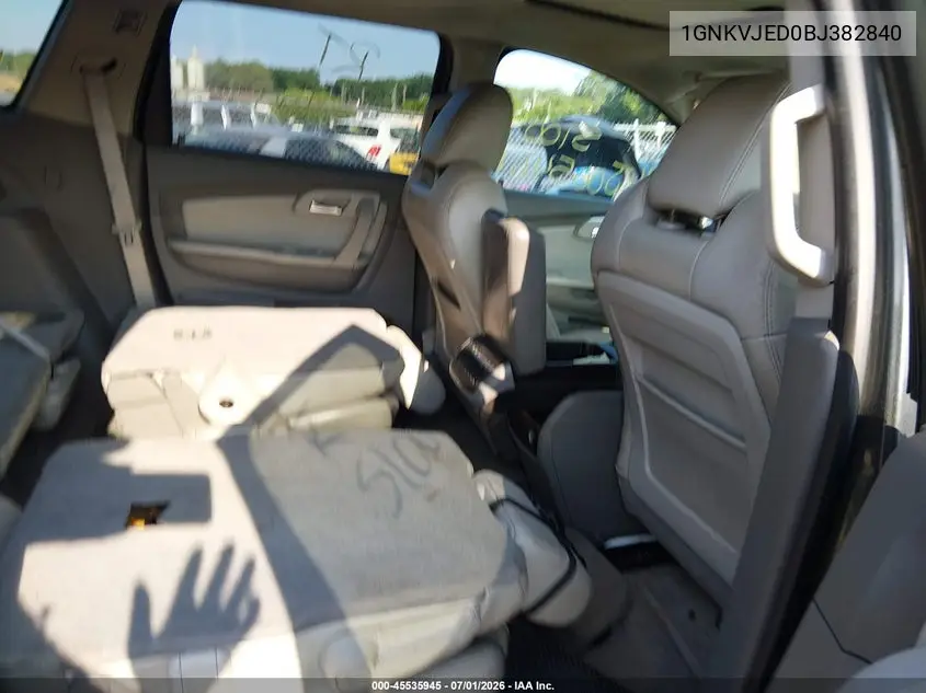 2011 Chevrolet Traverse 2Lt VIN: 1GNKVJED0BJ382840 Lot: 45535945