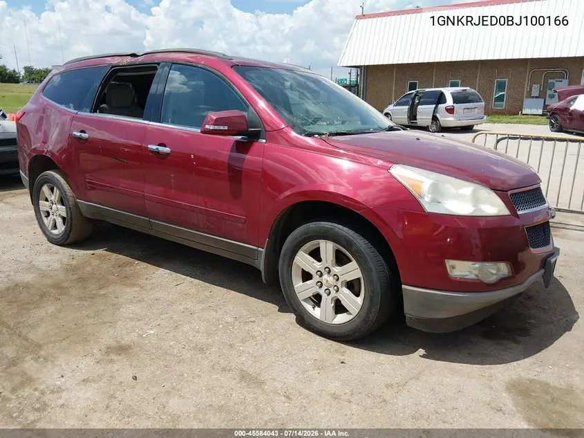 2011 Chevrolet Traverse Lt W/2Lt VIN: 1GNKRJED0BJ100166 Lot: 45584043
