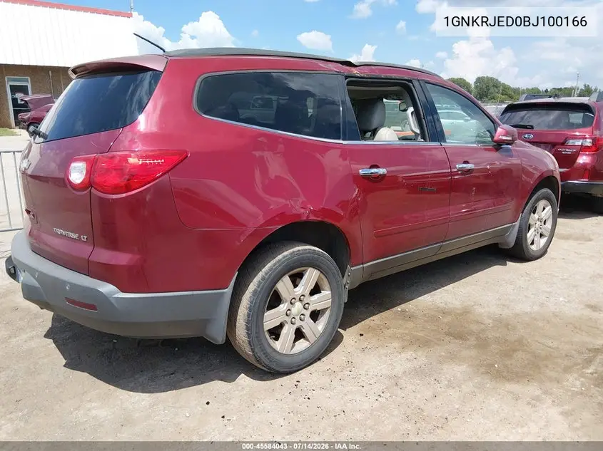 2011 Chevrolet Traverse Lt W/2Lt VIN: 1GNKRJED0BJ100166 Lot: 45584043