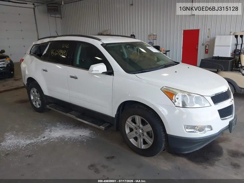 2011 Chevrolet Traverse 1Lt VIN: 1GNKVGED6BJ315128 Lot: 45659881