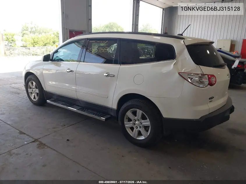 2011 Chevrolet Traverse 1Lt VIN: 1GNKVGED6BJ315128 Lot: 45659881