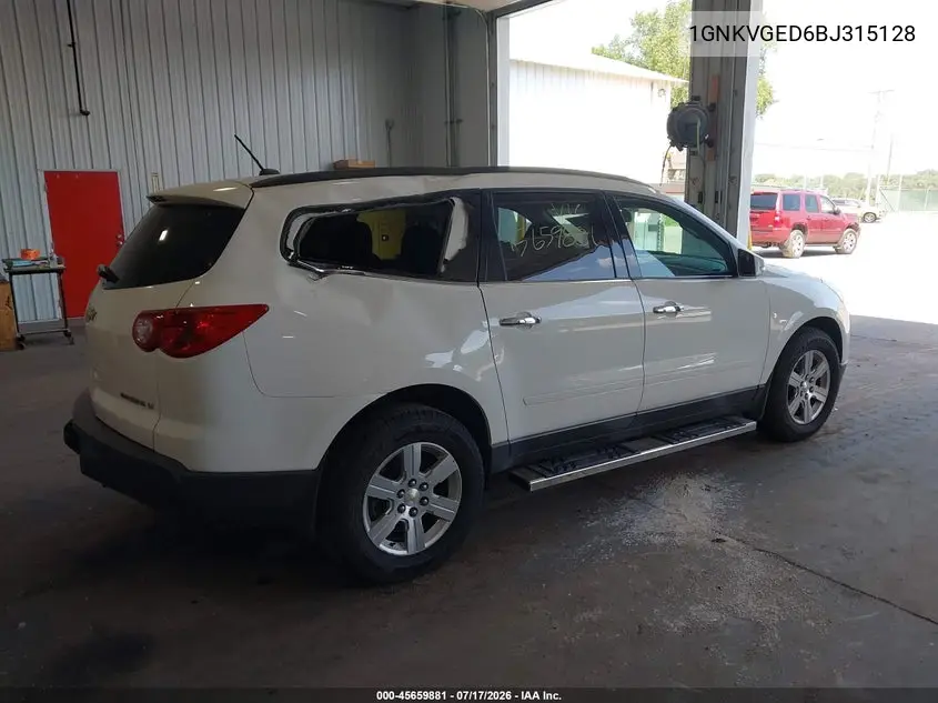 2011 Chevrolet Traverse 1Lt VIN: 1GNKVGED6BJ315128 Lot: 45659881