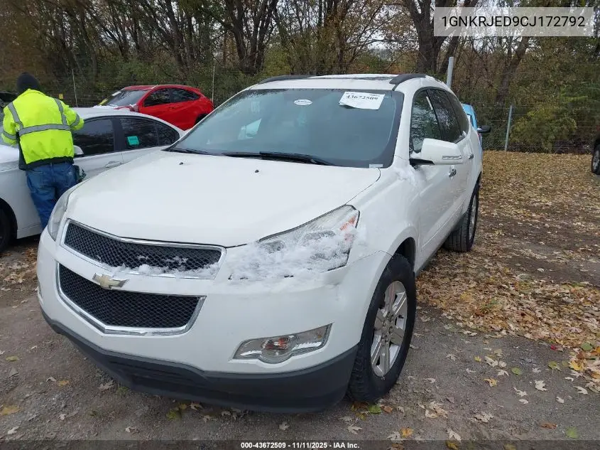 1GNKRJED9CJ172792 2012 Chevrolet Traverse 2Lt