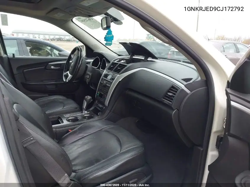 1GNKRJED9CJ172792 2012 Chevrolet Traverse 2Lt