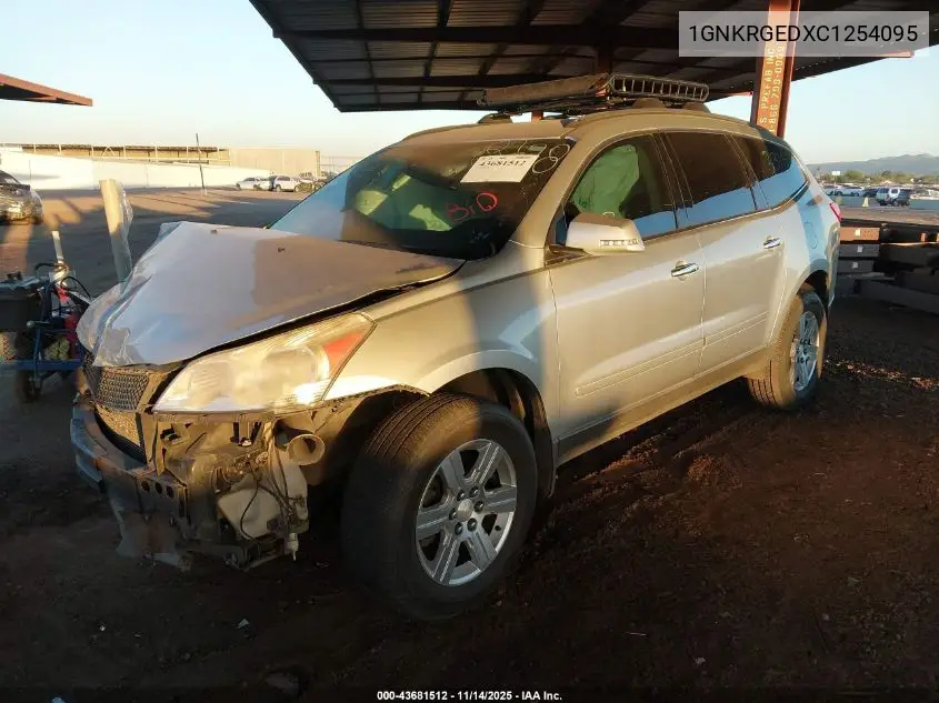 1GNKRGEDXCJ254095 2012 Chevrolet Traverse Lt