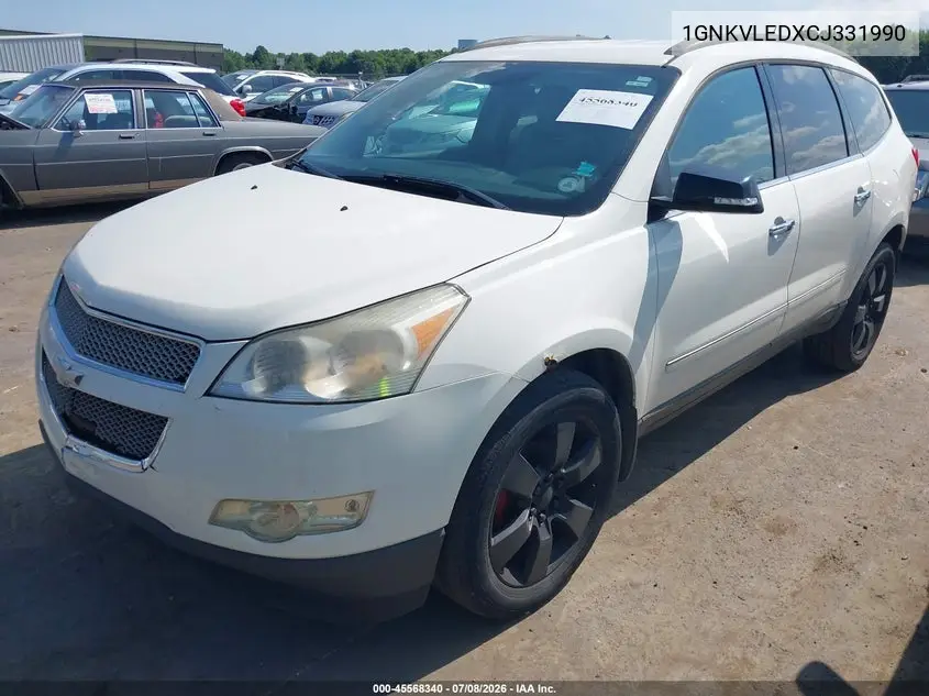 2012 Chevrolet Traverse Ltz VIN: 1GNKVLEDXCJ331990 Lot: 45568340
