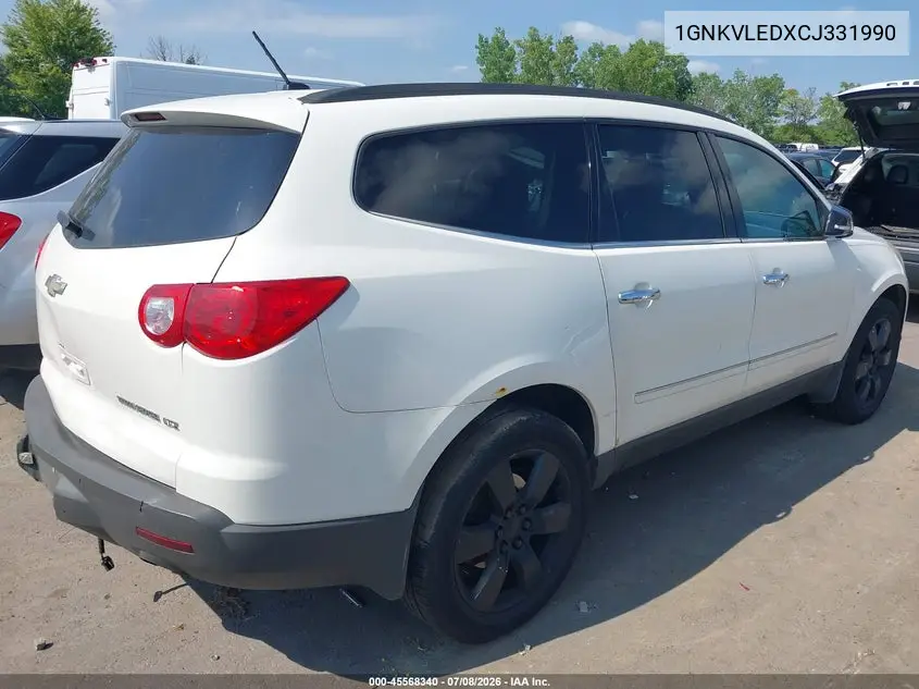 2012 Chevrolet Traverse Ltz VIN: 1GNKVLEDXCJ331990 Lot: 45568340