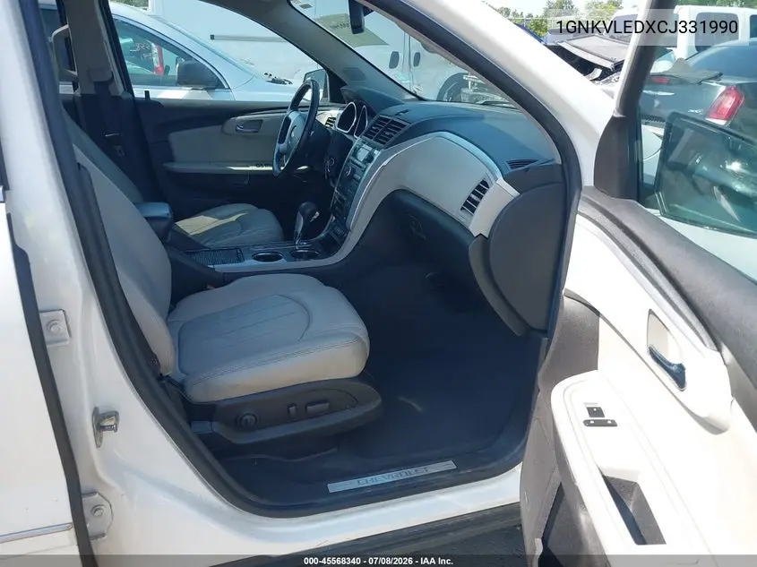 2012 Chevrolet Traverse Ltz VIN: 1GNKVLEDXCJ331990 Lot: 45568340