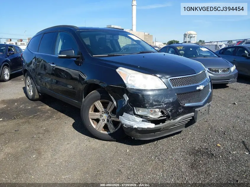 2012 Chevrolet Traverse Lt W/1Lt VIN: 1GNKVGED5CJ394454 Lot: 45632520