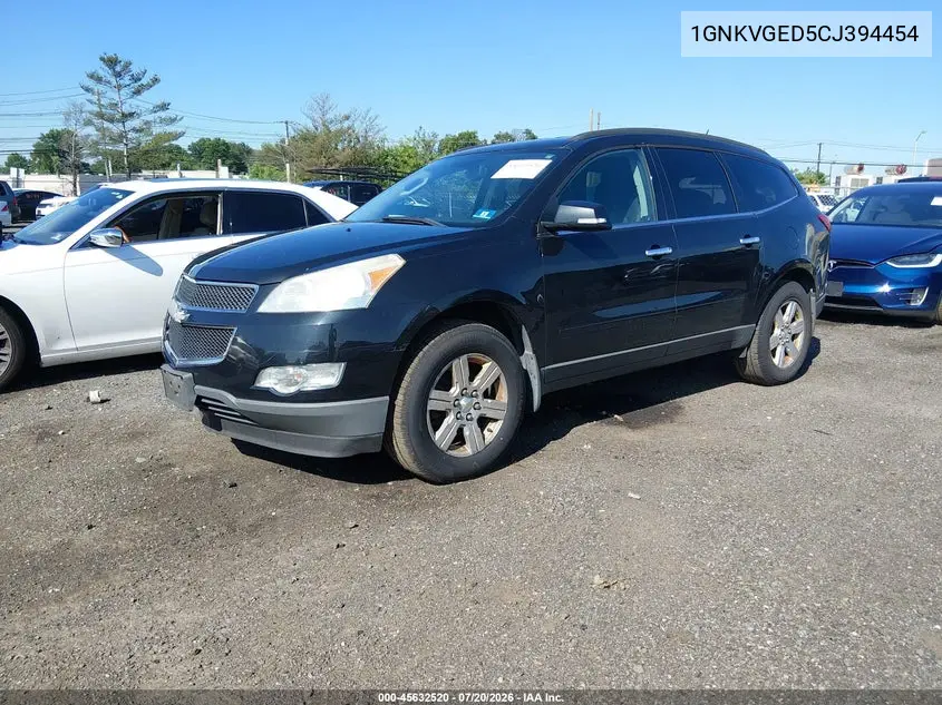 2012 Chevrolet Traverse Lt W/1Lt VIN: 1GNKVGED5CJ394454 Lot: 45632520