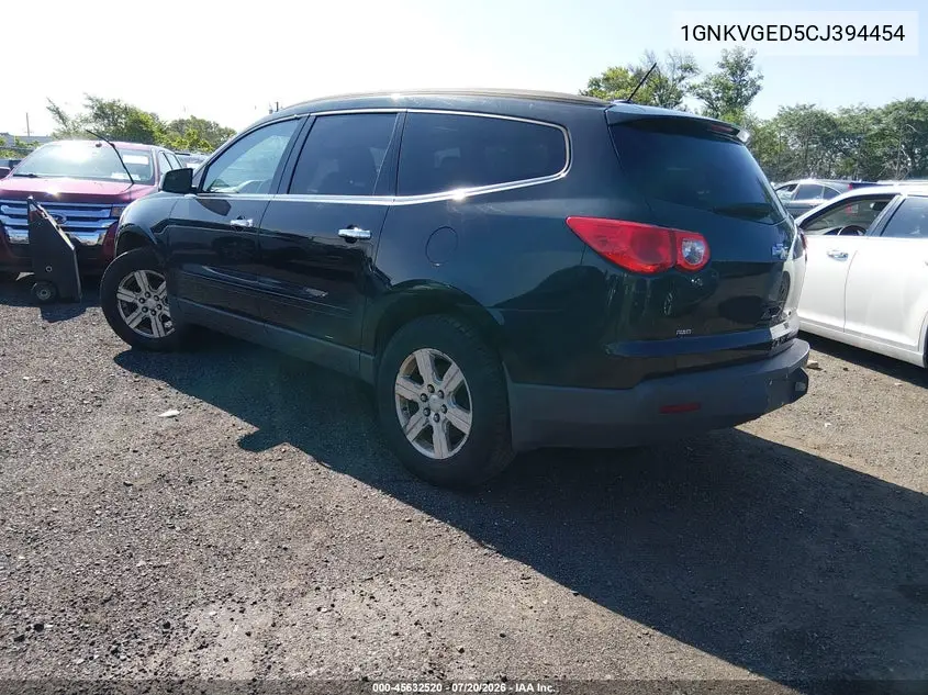 2012 Chevrolet Traverse Lt W/1Lt VIN: 1GNKVGED5CJ394454 Lot: 45632520