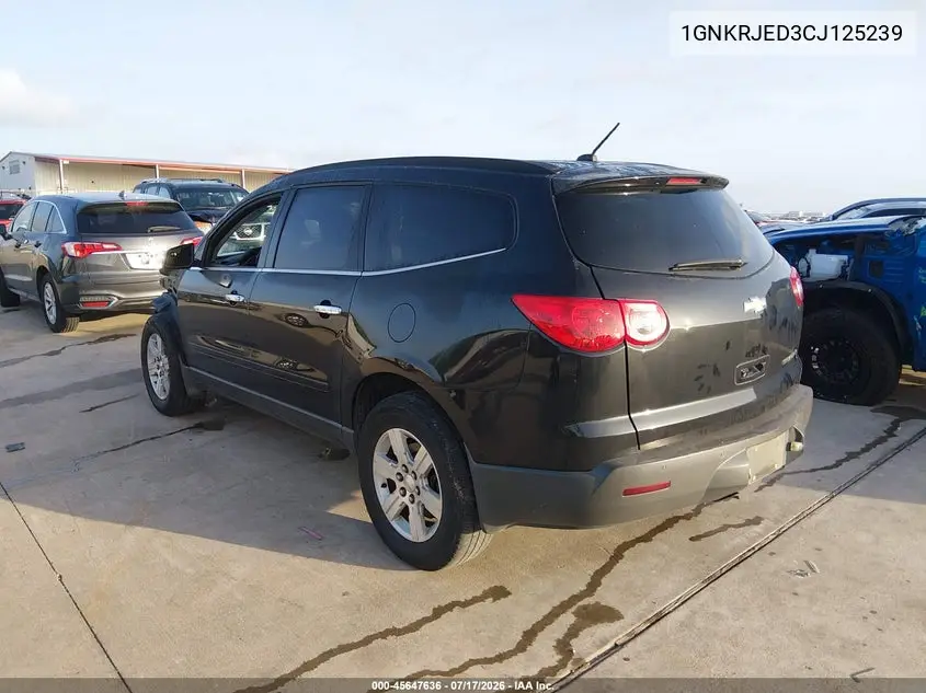 2012 Chevrolet Traverse 2Lt VIN: 1GNKRJED3CJ125239 Lot: 45647636
