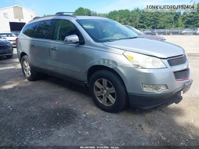 2012 Chevrolet Traverse Lt W/2Lt VIN: 1GNKVJED1CJ152404 Lot: 45679898