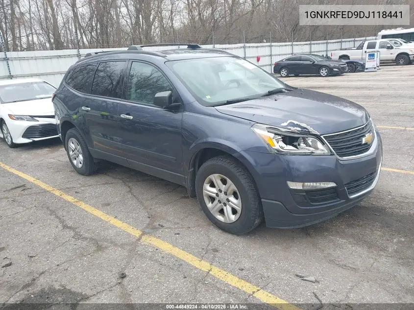 1GNKRFED9DJ118441 2013 Chevrolet Traverse Ls