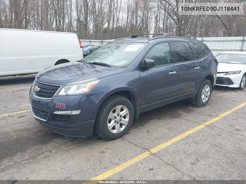 1GNKRFED9DJ118441 2013 Chevrolet Traverse Ls