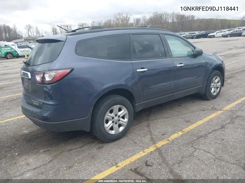 1GNKRFED9DJ118441 2013 Chevrolet Traverse Ls
