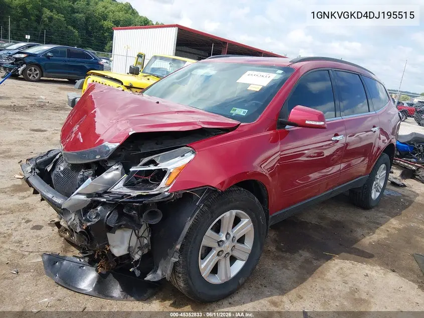 2013 Chevrolet Traverse 1Lt VIN: 1GNKVGKD4DJ195515 Lot: 45352833