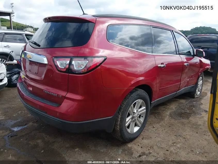 2013 Chevrolet Traverse 1Lt VIN: 1GNKVGKD4DJ195515 Lot: 45352833