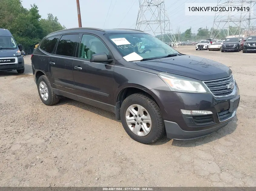 2013 Chevrolet Traverse Ls VIN: 1GNKVFKD2DJ179419 Lot: 45611504