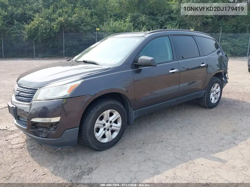 2013 Chevrolet Traverse Ls VIN: 1GNKVFKD2DJ179419 Lot: 45611504