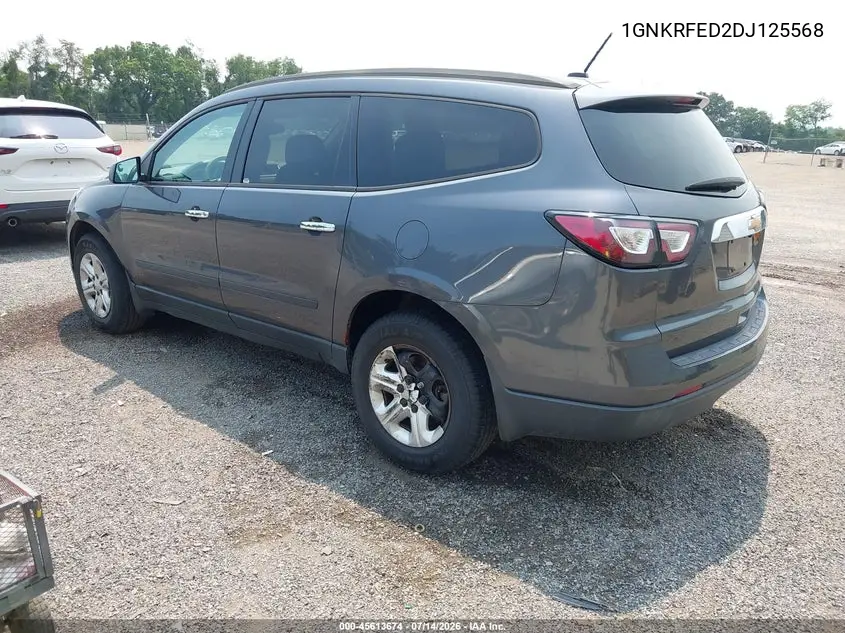 2013 Chevrolet Traverse Ls VIN: 1GNKRFED2DJ125568 Lot: 45613674