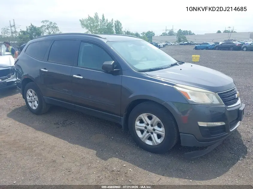 2013 Chevrolet Traverse Ls VIN: 1GNKVFKD2DJ214685 Lot: 45650960