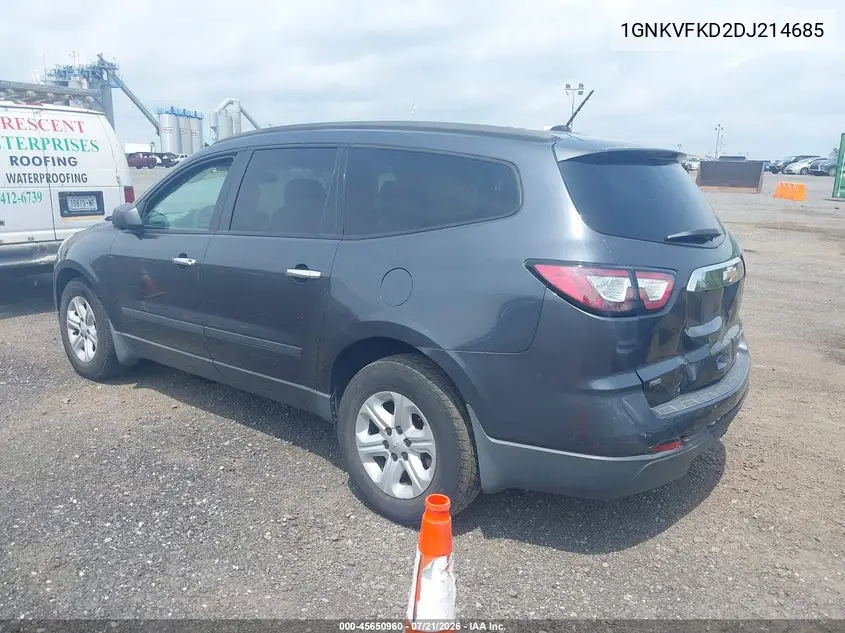 2013 Chevrolet Traverse Ls VIN: 1GNKVFKD2DJ214685 Lot: 45650960