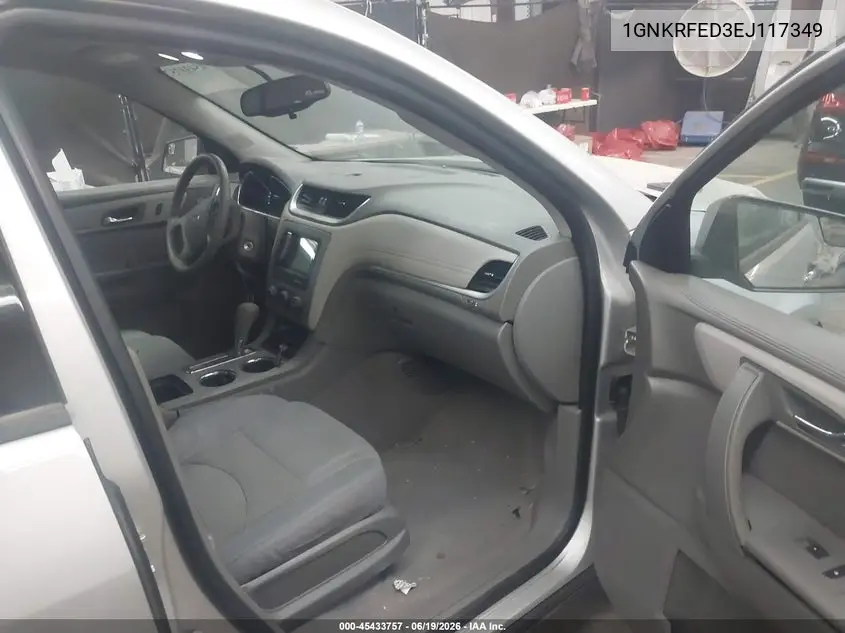 2014 Chevrolet Traverse Ls VIN: 1GNKRFED3EJ117349 Lot: 45433757