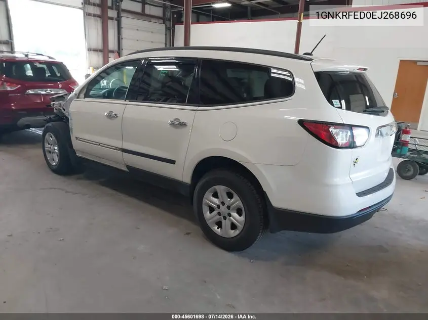 2014 Chevrolet Traverse Ls VIN: 1GNKRFED0EJ268696 Lot: 45601698