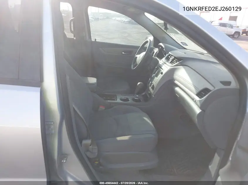 2014 Chevrolet Traverse Ls VIN: 1GNKRFED2EJ260129 Lot: 45654442