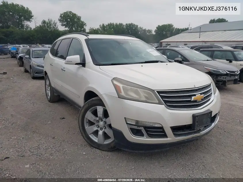 2014 Chevrolet Traverse Ltz VIN: 1GNKVJKDXEJ376116 Lot: 45656454