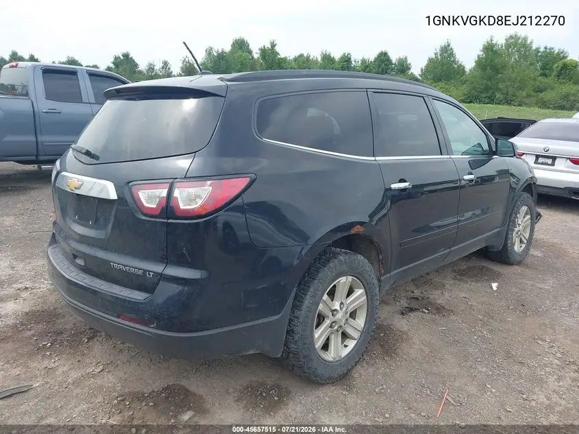 2014 Chevrolet Traverse 1Lt VIN: 1GNKVGKD8EJ212270 Lot: 45657515