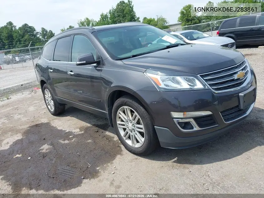 2014 Chevrolet Traverse Lt VIN: 1GNKRGKD6EJ283861 Lot: 45670583