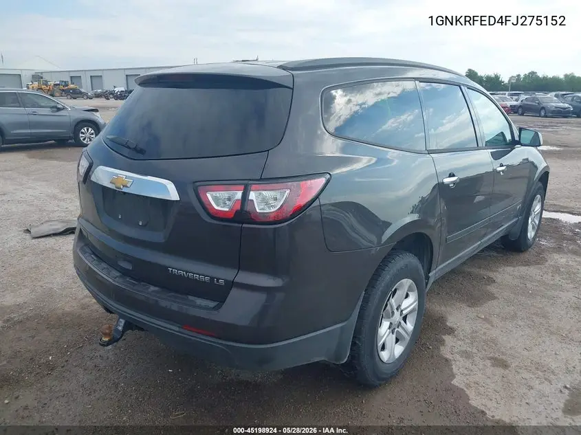 2015 Chevrolet Traverse Ls VIN: 1GNKRFED4FJ275152 Lot: 45198924