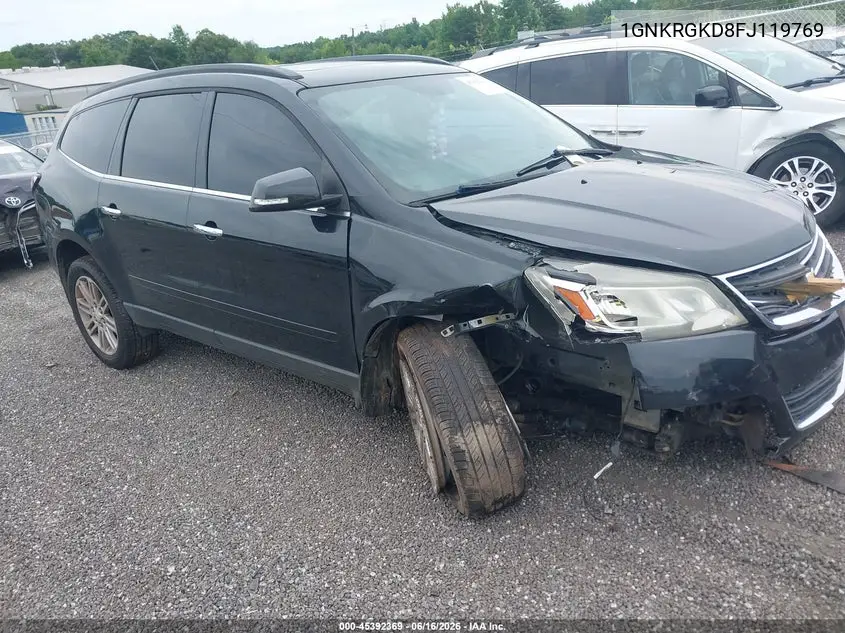 2015 Chevrolet Traverse Lt VIN: 1GNKRGKD8FJ119769 Lot: 45392369