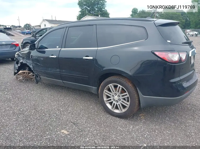 2015 Chevrolet Traverse Lt VIN: 1GNKRGKD8FJ119769 Lot: 45392369