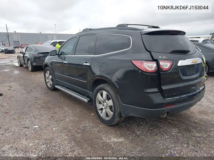 2015 Chevrolet Traverse Ltz VIN: 1GNKRJKD6FJ153044 Lot: 45393569
