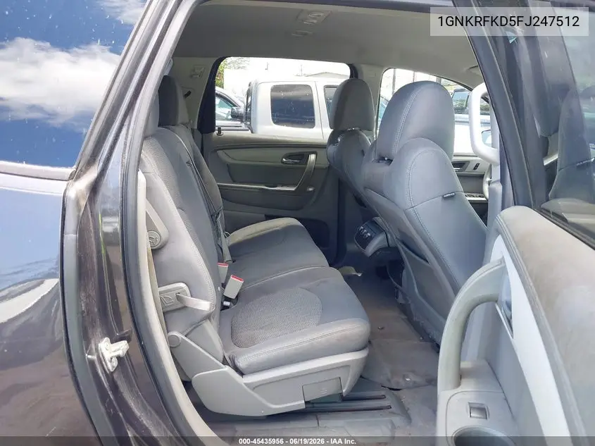 2015 Chevrolet Traverse Ls VIN: 1GNKRFKD5FJ247512 Lot: 45435956
