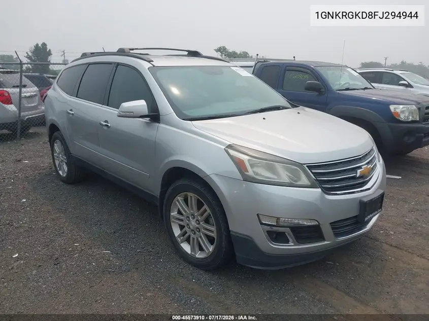 2015 Chevrolet Traverse Lt VIN: 1GNKRGKD8FJ294944 Lot: 45573910