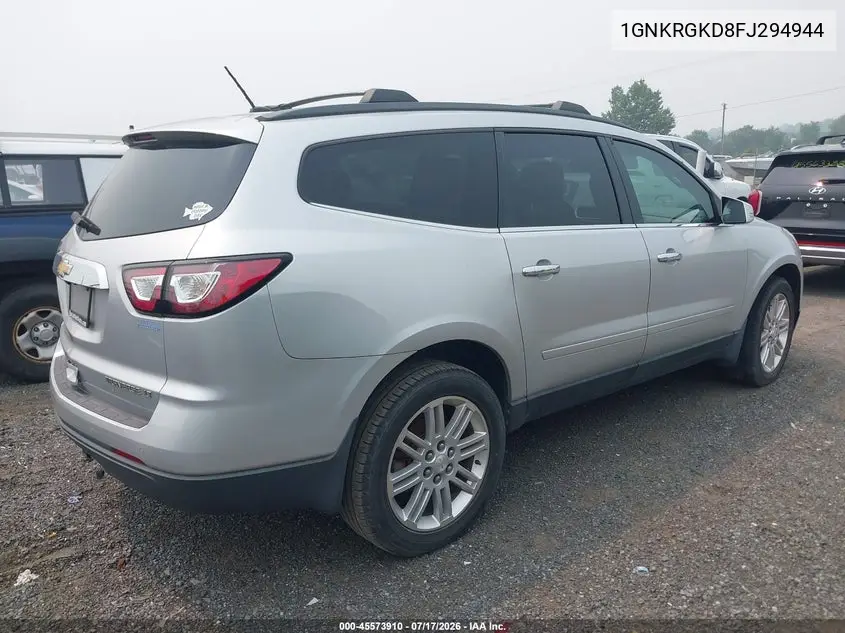 2015 Chevrolet Traverse Lt VIN: 1GNKRGKD8FJ294944 Lot: 45573910