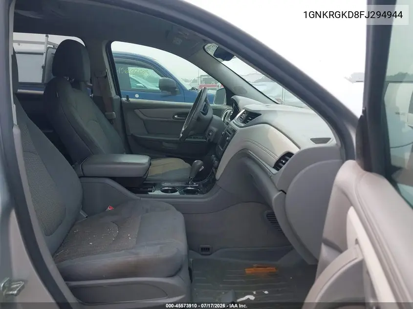 2015 Chevrolet Traverse Lt VIN: 1GNKRGKD8FJ294944 Lot: 45573910
